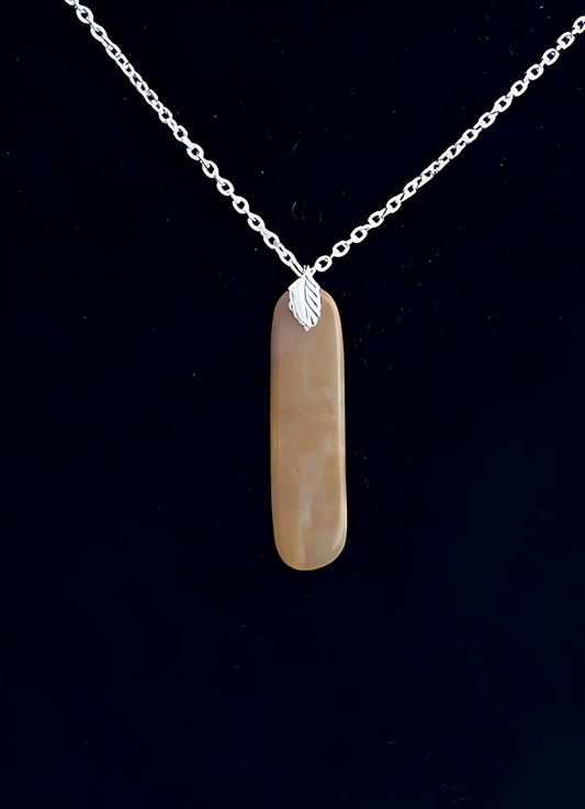 BRJ0006 Bruneau Jasper Pendant, Silver Chain