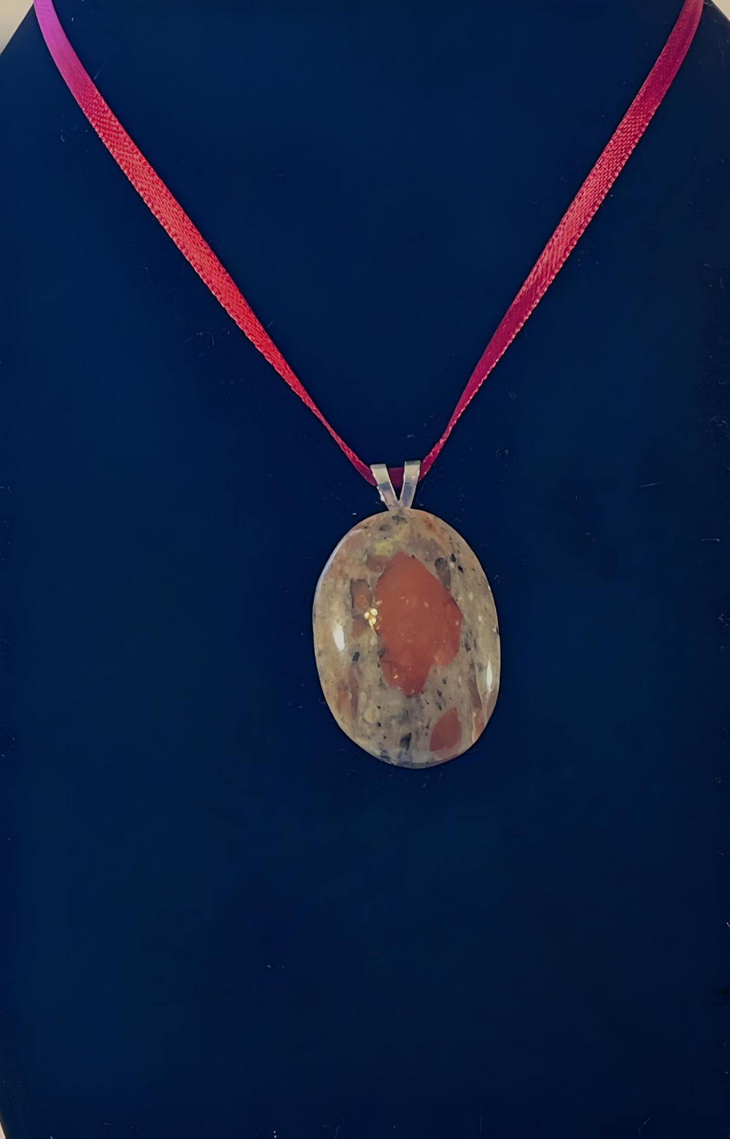 JASP0005 Brecciated Jasper Pendant