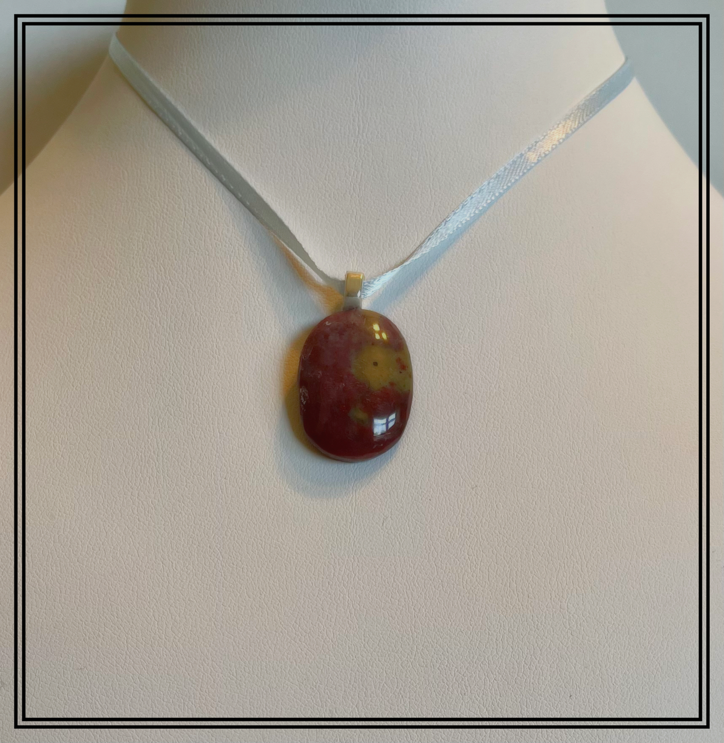 JASP0019 Small Red Jasper Pendant