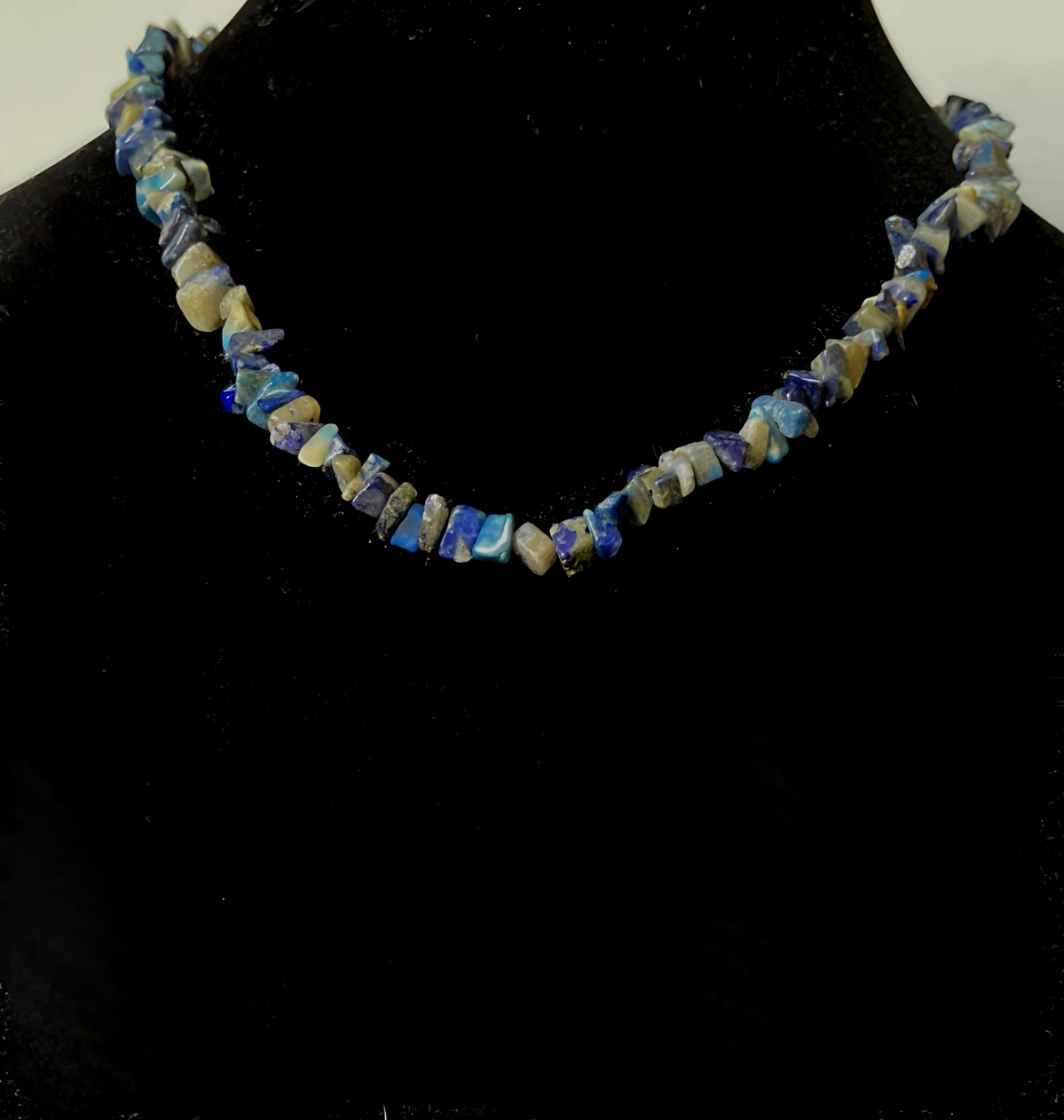 NECK0006 Multicolor Gem Nugget Necklace