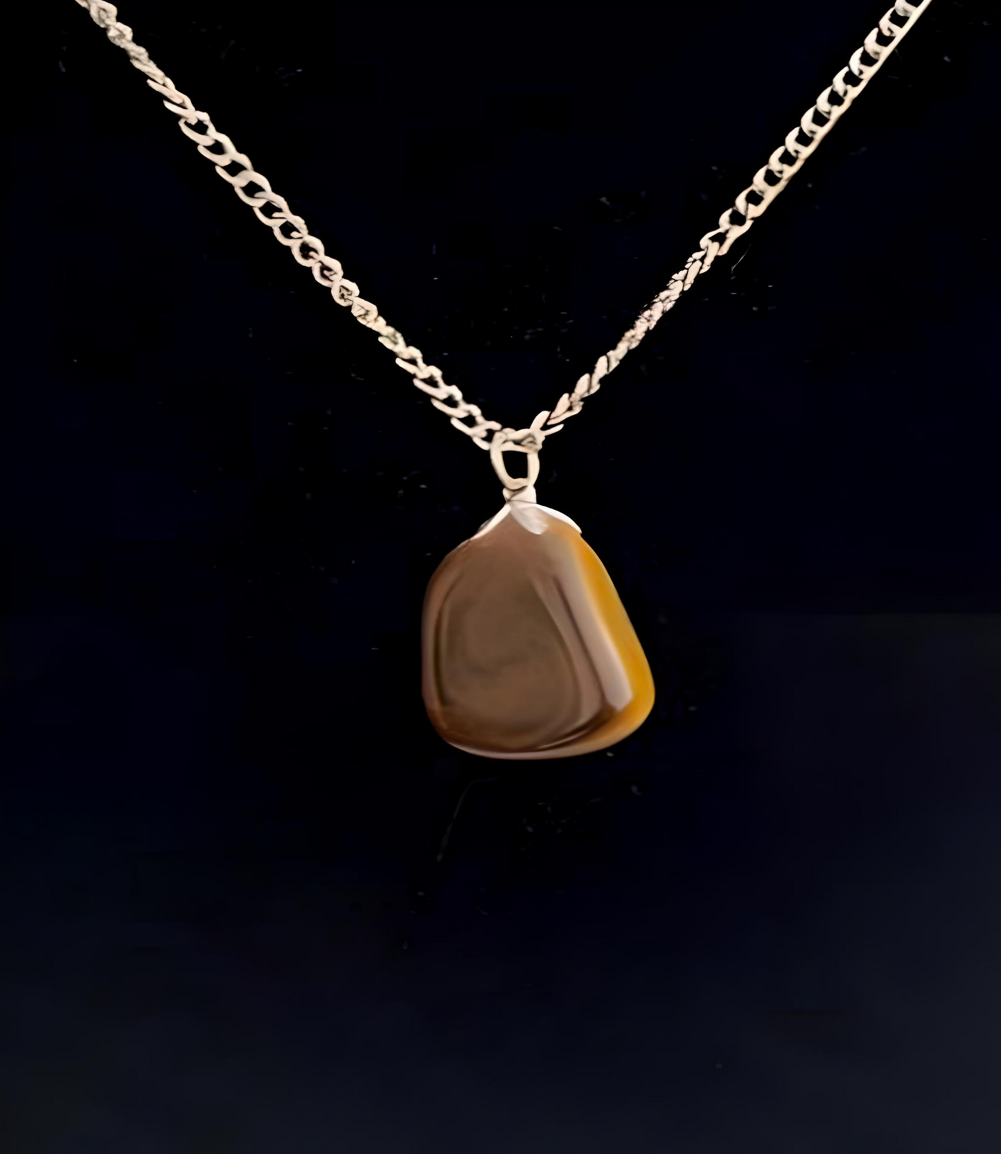 TI0002 Petite Golden Tiger Eye Pendant Necklace